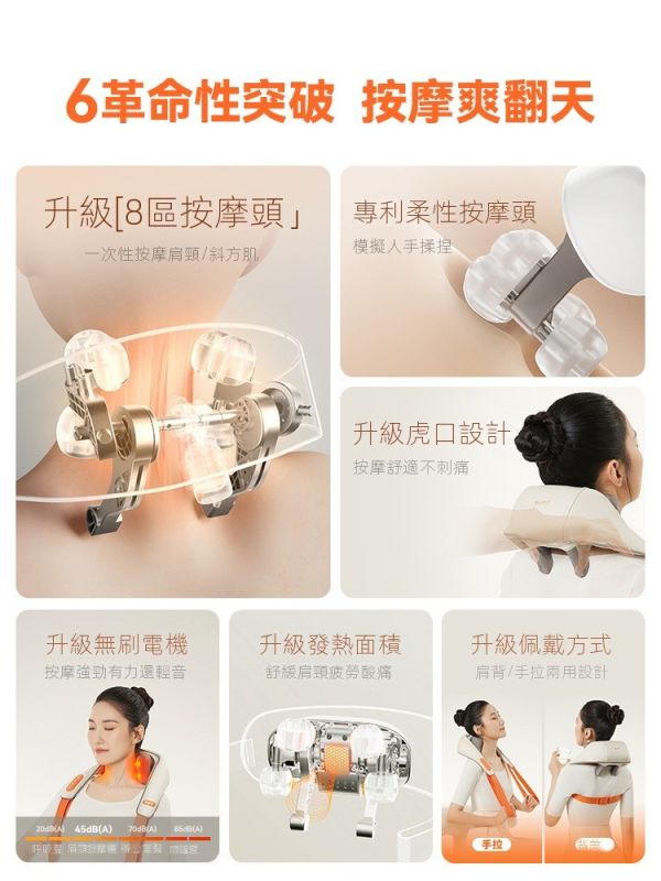 KEEPFIT 科普菲頸椎按摩器/肩頸腰部背部按摩儀/頸部按摩神器 母親節禮物,抒壓,按摩