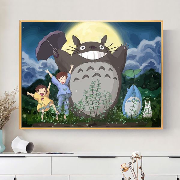 diy數字油畫 兒童 卡通動漫 手工 填色 解悶 手工 塗色 填充 油彩 畫畫 