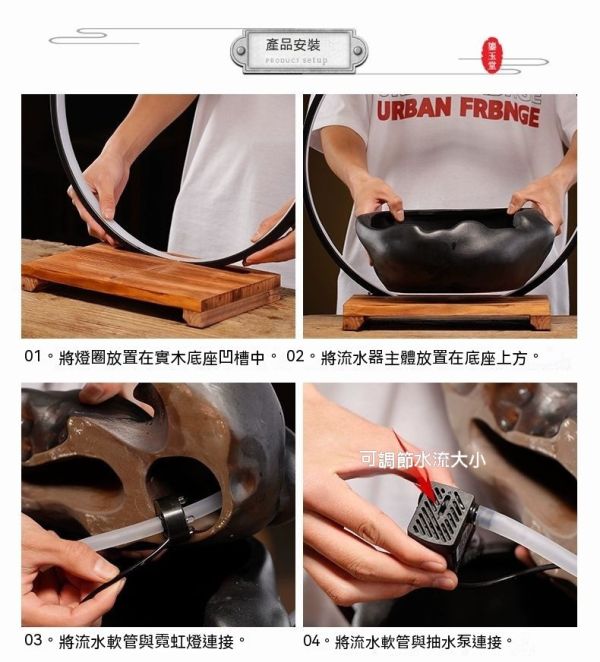 創意流水招財貓/中式送禮/開幕禮物 