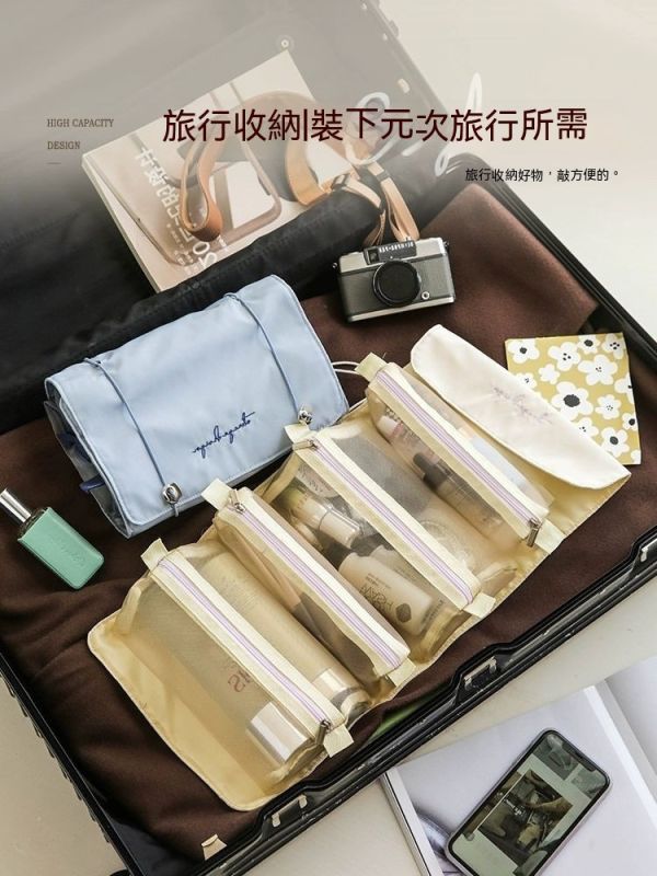 2024新款分裝品化妝包/便攜大容量/旅遊出差行李箱 