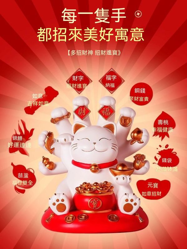 招財貓擺飾/喬遷新居賀禮/收銀台裝飾 