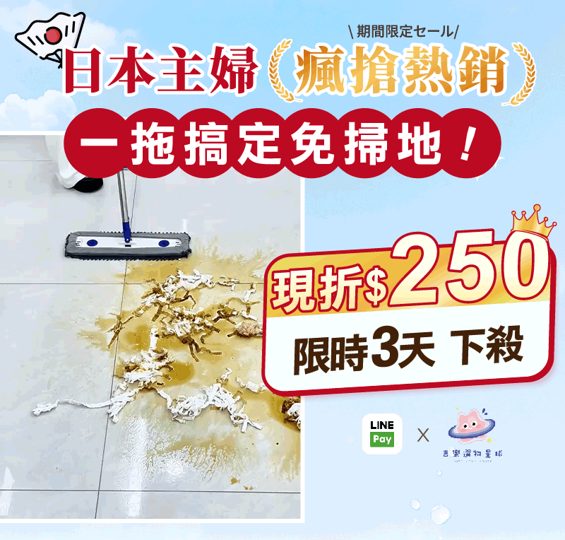 日本Clean king【掃拖王】 掃拖王