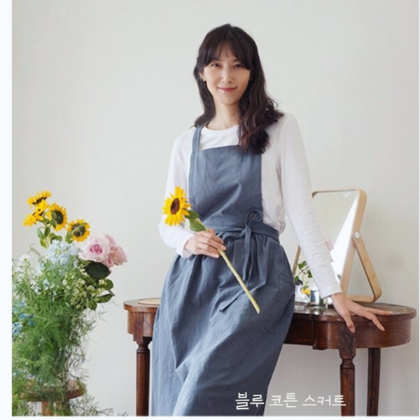 韓版長棉麻圍裙│雜誌親子款│ 