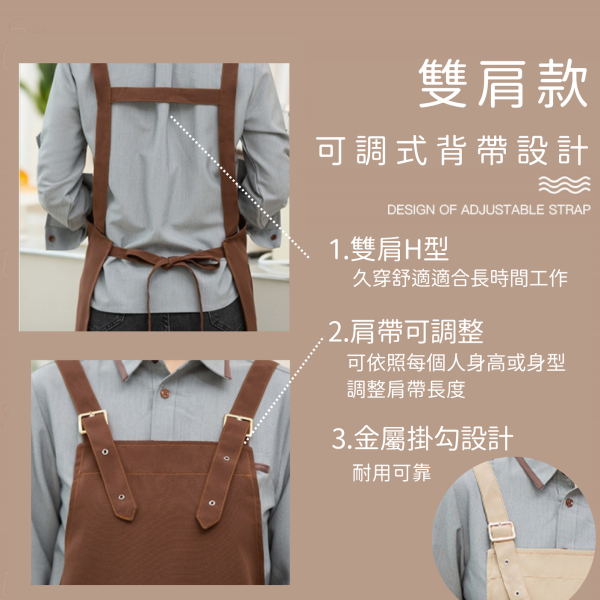 防潑水耐磨工作圍裙(帆布) 