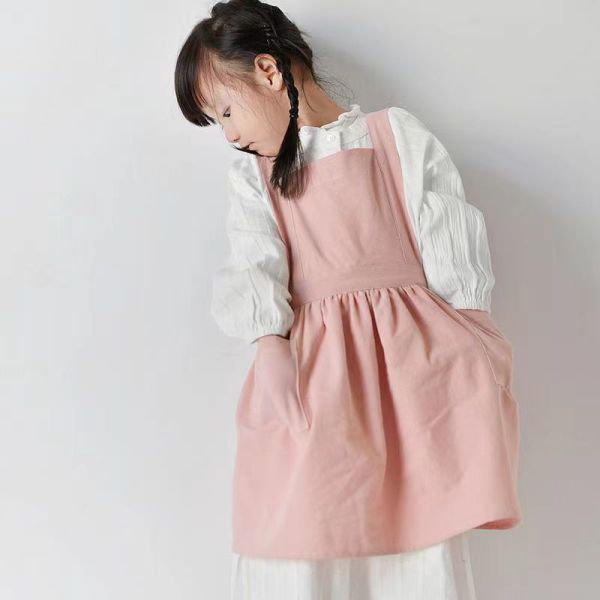 韓版長棉麻圍裙│雜誌親子款│ 
