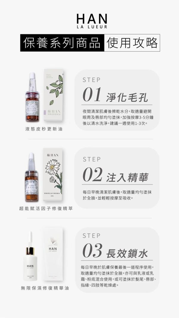 液態蜂巢更新油/無限保濕精華油 
