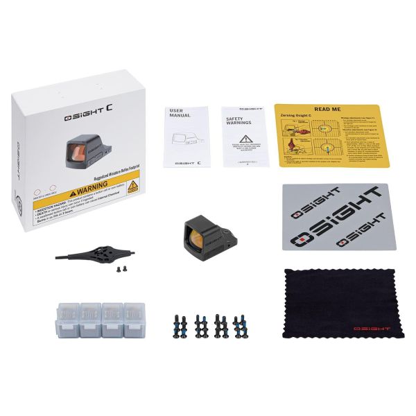 Osight C 開放式內紅點瞄具｜側置可更換電池設計 Osight C, Olight Osight C, 開放式內紅點, 開放式紅點瞄具, 內紅點瞄準鏡, 手槍紅點瞄具, RMR 安裝介面, 3 MOA 紅點, 32 MOA 圓環, 多重瞄準圖樣, 多層鍍膜鏡片, 側置電池瞄具, CR1632 電池, 動作感應紅點, Blue Line Outfitters