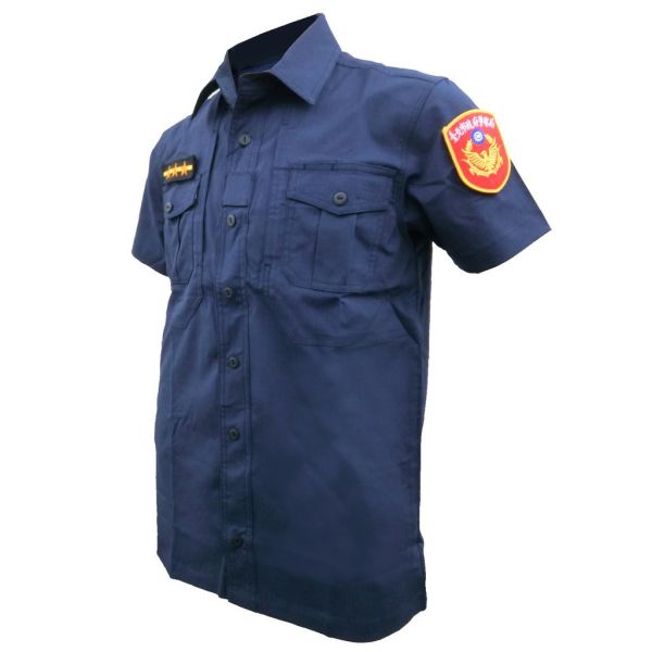 樣品全面出清!!警察制服上衣【藏青色短袖】新式警察制服 #特勤 #戰術 #新式警察制服 #防潑水 #鐵氟龍 #超輕量