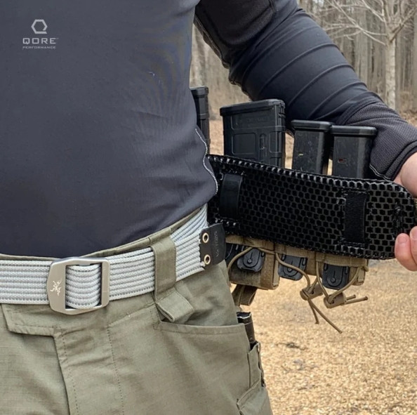 ICEVENTS® Classic Heavy Load Ventilated Gun Belt Pads冰風減壓透氣腰帶墊 ICEVENTS, 減壓墊, 透氣腰帶墊, 戰術腰帶, 高強度使用, 蜂巢結構, 抗菌材料, 透氣設計, 負重分散, 多品牌兼容