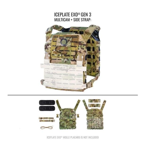 ICEPLATE EXO® Gen 3 Ultralight Minimalist Plate Carrier超輕量攜板背心(輕量版) ICEPLATE EXO®, 超輕量背心, 防彈板攜板背心, Qore Performance, 輕量化裝備, 高強度, 科技材質, 抗紅外線, NIR, 戰術背心