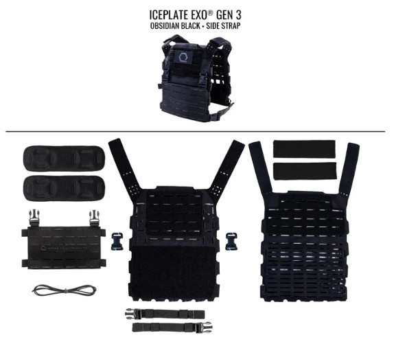 ICEPLATE EXO® Gen 3 Ultralight Minimalist Plate Carrier超輕量攜板背心(輕量版) ICEPLATE EXO®, 超輕量背心, 防彈板攜板背心, Qore Performance, 輕量化裝備, 高強度, 科技材質, 抗紅外線, NIR, 戰術背心