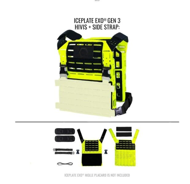 ICEPLATE EXO® Gen 3 Ultralight Minimalist Plate Carrier超輕量攜板背心(輕量版) ICEPLATE EXO®, 超輕量背心, 防彈板攜板背心, Qore Performance, 輕量化裝備, 高強度, 科技材質, 抗紅外線, NIR, 戰術背心