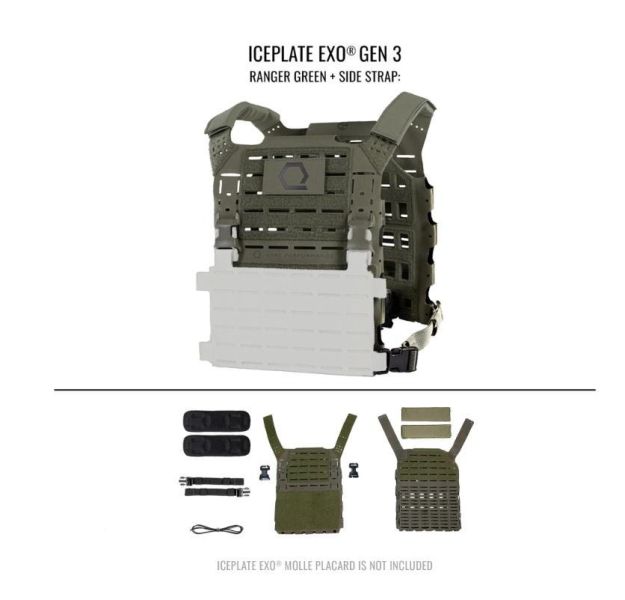 ICEPLATE EXO® Gen 3 Ultralight Minimalist Plate Carrier超輕量攜板背心(輕量版) ICEPLATE EXO®, 超輕量背心, 防彈板攜板背心, Qore Performance, 輕量化裝備, 高強度, 科技材質, 抗紅外線, NIR, 戰術背心