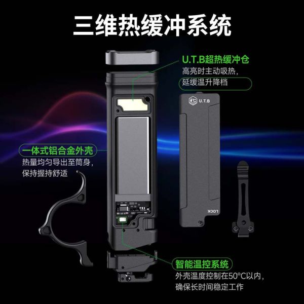 TA70超薄專業戰術EDC手電筒 戰術手電筒, 超薄手電筒, EDC手電筒, 3500流明, 警用手電筒, 独家散热技术, 防水手電筒, 超轻量手电, 抗摔手电筒, U.T.B超热缓冲舱技术