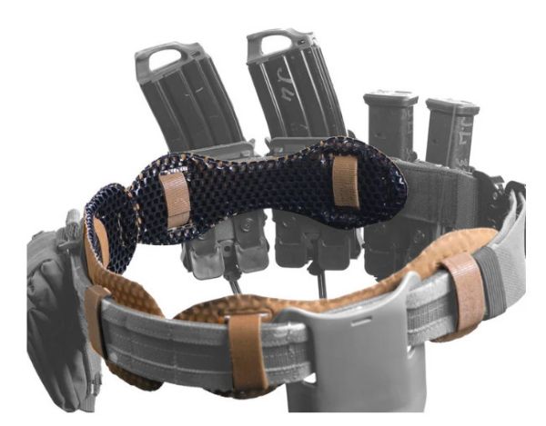 ICEVENTS® Aero High Mobility Ventilated Gun Belt Pads冰風減壓透氣適型曲面腰帶墊 ICEVENTS, 減壓透氣腰帶墊, 高機動, 舒適腰帶, 透氣腰帶墊, 耐磨材質, 蜂巢結構, 坐骨神經壓力, 全方位透氣, 軍警裝備