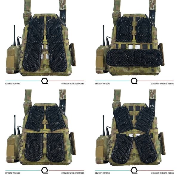 新款ICEVENTS® Classic Plate Carrier Ventilation Pontoons冰風減壓透氣胸前墊 