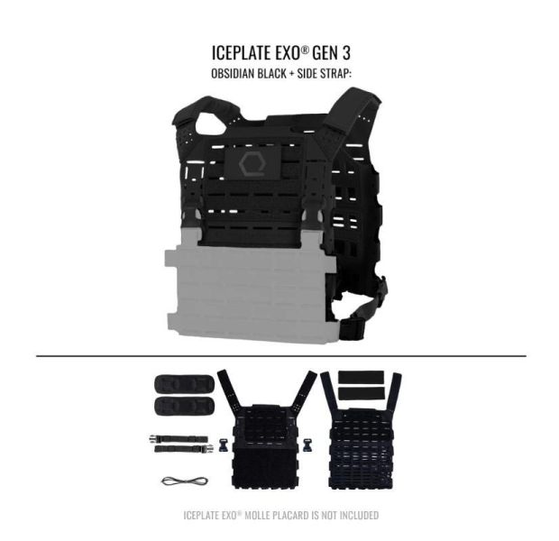 ICEPLATE EXO® Gen 3 Ultralight Minimalist Plate Carrier超輕量攜板背心(輕量版) ICEPLATE EXO®, 超輕量背心, 防彈板攜板背心, Qore Performance, 輕量化裝備, 高強度, 科技材質, 抗紅外線, NIR, 戰術背心