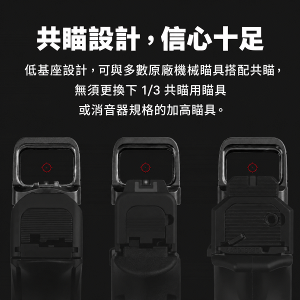 Osight SE 封閉式內紅點瞄具｜RMSc 安裝介面・可更換電池 Osight SE, Olight Osight SE, 封閉式內紅點, 封閉式紅點瞄具, 內紅點瞄準鏡, 手槍紅點瞄具, RMSc 安裝介面, 2 MOA 紅點, 32 MOA 圓環, 非球面鏡片, 側置電池瞄具, CR1620 電池, Blue Line Outfitters