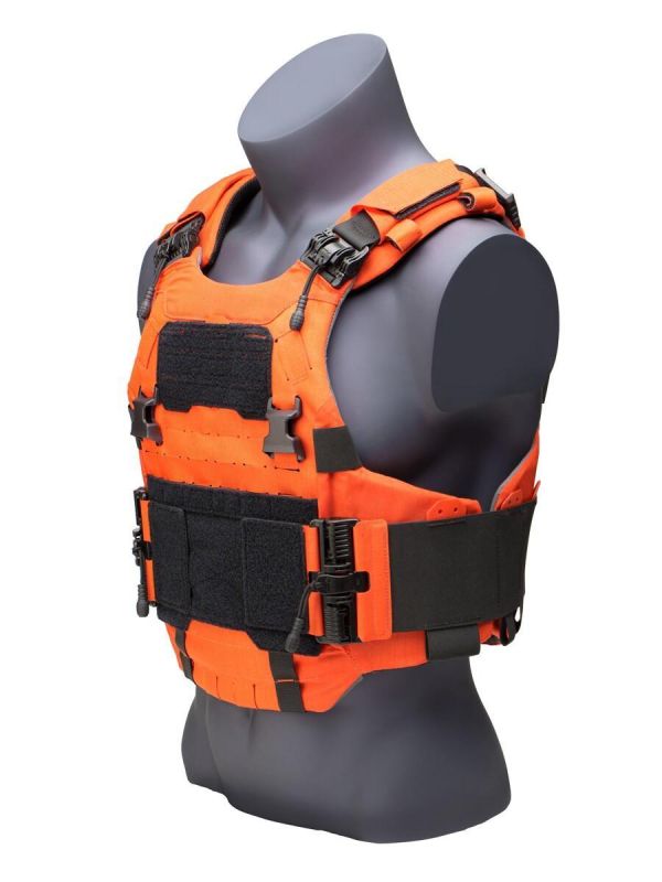 CIBV2整合式防彈背心(EC)-L-紅色 CIBV2, 防彈背心, 整合式防彈背心, 設計, MOLLE, 消防, 救援, 硬式防彈板, 快拆扣具, 模組化