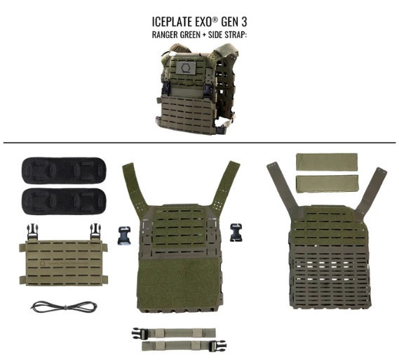 ICEPLATE EXO® Gen 3 Ultralight Minimalist Plate Carrier超輕量攜板背心(輕量版) ICEPLATE EXO®, 超輕量背心, 防彈板攜板背心, Qore Performance, 輕量化裝備, 高強度, 科技材質, 抗紅外線, NIR, 戰術背心