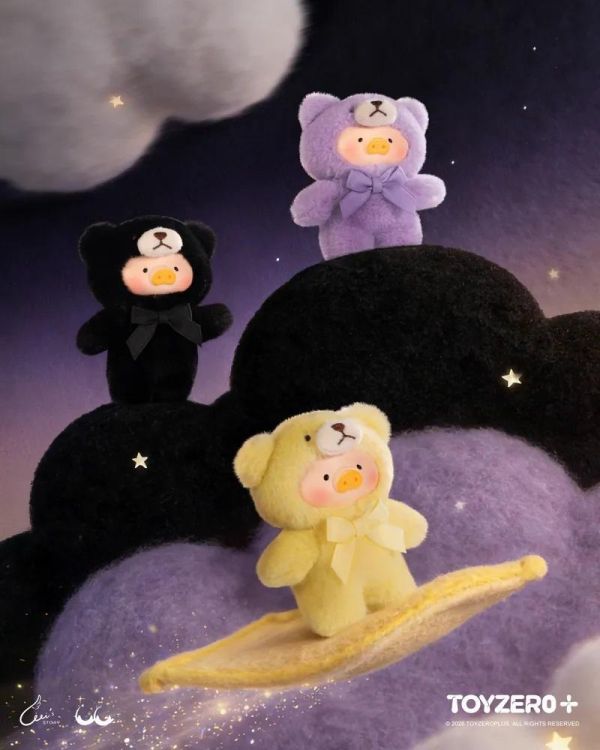 LULU豬自然絮語膠面毛絨手機繩盲盒 