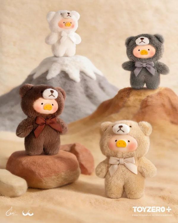 LULU豬自然絮語膠面毛絨手機繩盲盒 