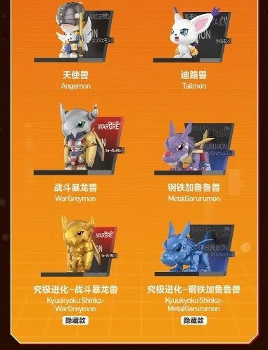 泡泡瑪特 數碼寶貝 冰箱貼 