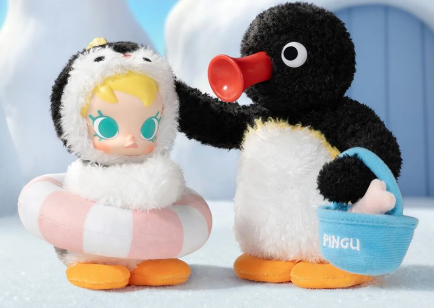 Baby Molly × PINGU快樂垂釣系列搪膠毛絨掛件盲盒 