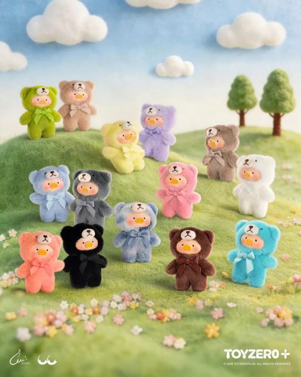 LULU豬自然絮語膠面毛絨手機繩盲盒 