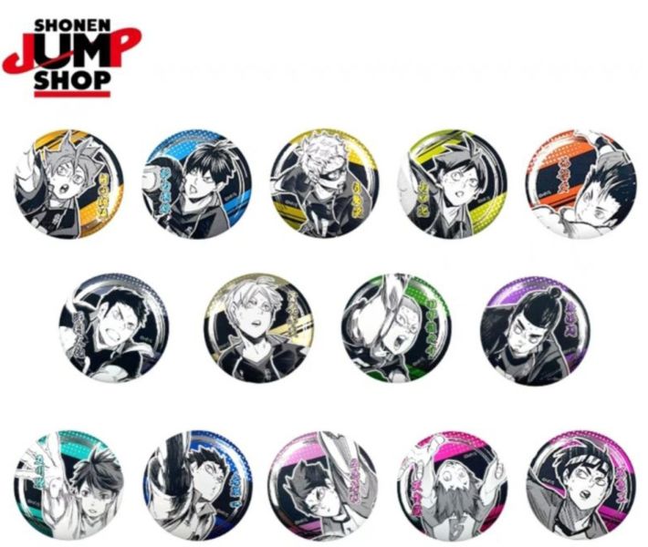 JUMP SHOP限定 排球少年浮雕風徽章第一彈 