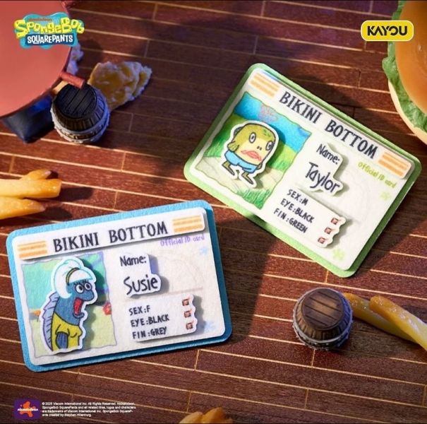 海綿寶寶「路人魚系列」不織布徽章 