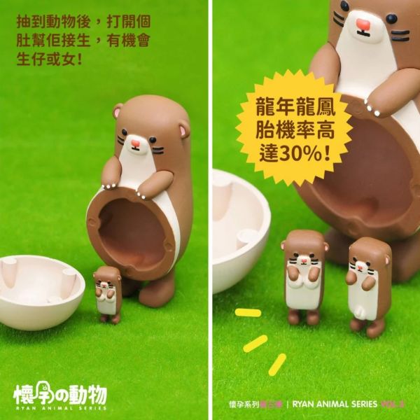懷孕動物 盲盒 第三彈 