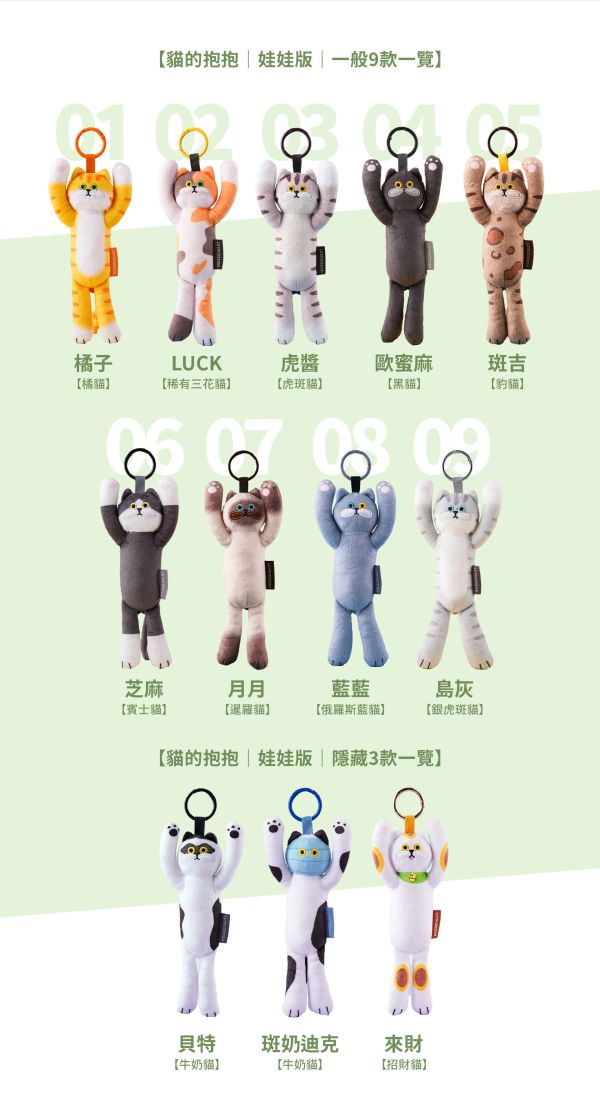 【預購款】路遙圓創 貓的抱抱｜娃娃版 
