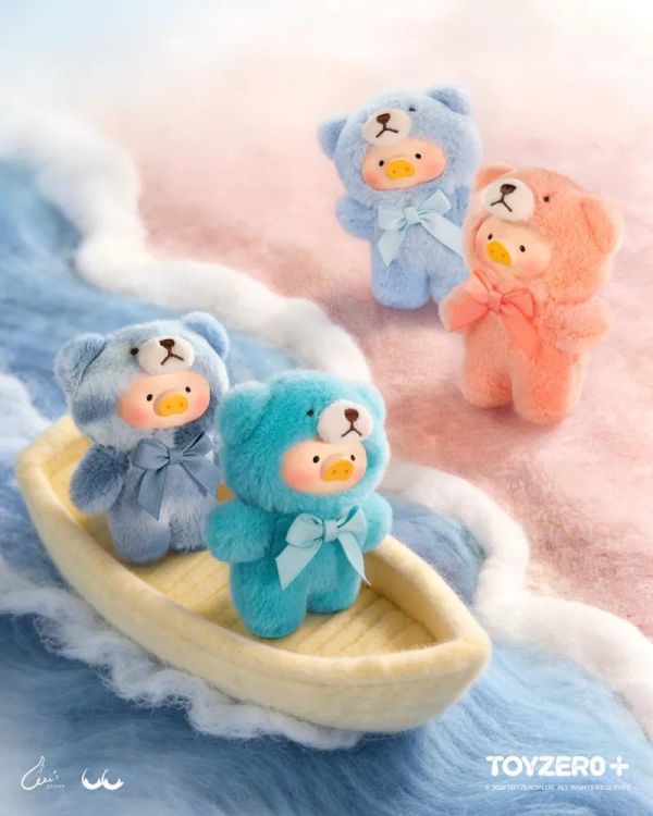 LULU豬自然絮語膠面毛絨手機繩盲盒 