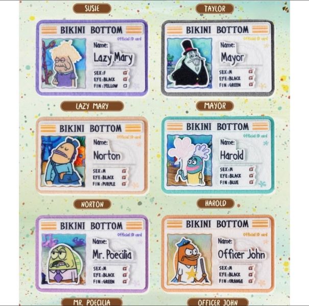 海綿寶寶「路人魚系列」不織布徽章 