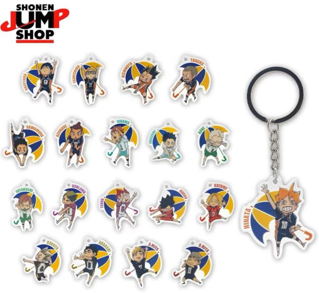 JUMP SHOP限定 排球少年雨傘壓克力鑰匙扣 