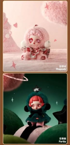 SKULL PANDA 冬日樂章 搪膠吊飾娃 