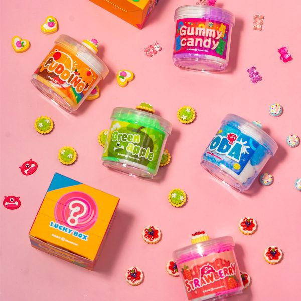Dessert Surprise Slime Box 甜點盲盒史萊姆, 盲盒系列, 甜點造型史萊姆, 隱藏款史萊姆, 盲盒拆盒, 史萊姆收藏, 整套購買, GAGA環保袋
