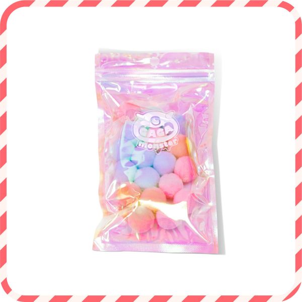 絨毛球 絨毛球, 彩色毛球, 毛絨球, 小毛球, 史萊姆配件, 彈力毛球, 布啾聲, DIY手作, 舒壓玩具