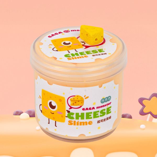 Peach Yakult Slime GAGA monster 、蜜桃多多史萊姆、創意啟發玩具、親子互動、安全無毒史萊姆、創意手作材料、療癒系史萊姆