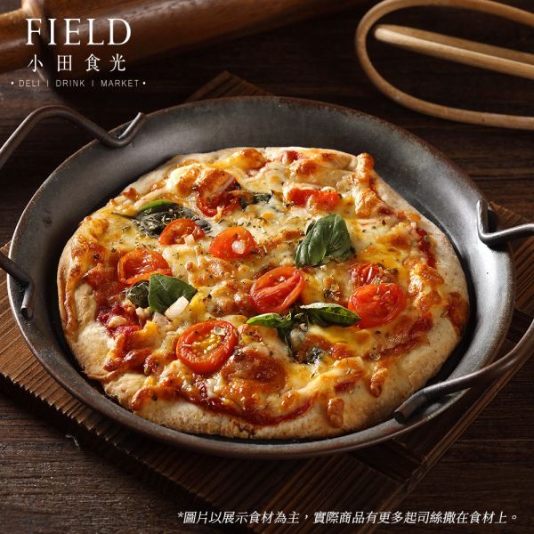 經典之選--全麥風味手工PIZZA/瑪格利特(蛋奶素) 全麥手工PIZZA, 瑪格利特, 經典, 義大利, 三色國旗, 蕃茄, 起司, 蘿勒葉, 九層塔