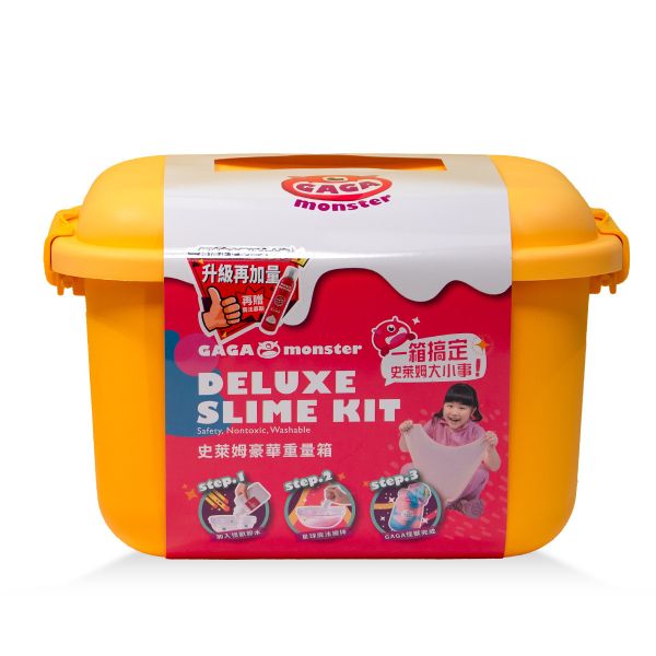 史萊姆豪華重量箱 GAGA monster 、豪華重量箱、史萊姆套組、DIY史萊姆素材、創意啟發玩具、親子互動、安全無毒史萊姆、創意手作材料、療癒系史萊姆