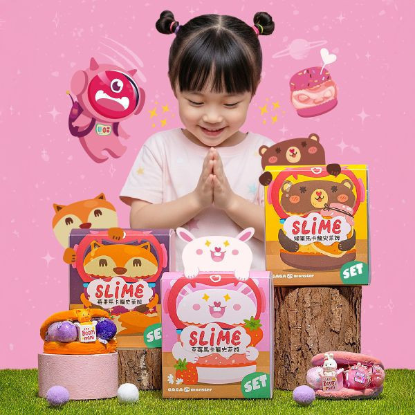 馬卡龍史萊姆組合 