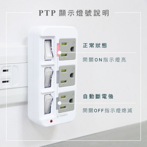 【KINYO】3P高溫斷電3開3插分接器 (GI-333) 分接器