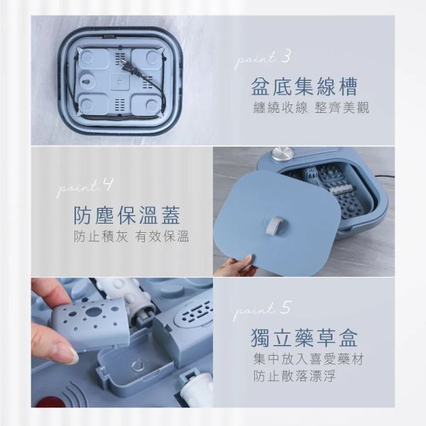 【KINYO】氣泡SPA摺疊足浴機 (IFM-7002) 足浴機
