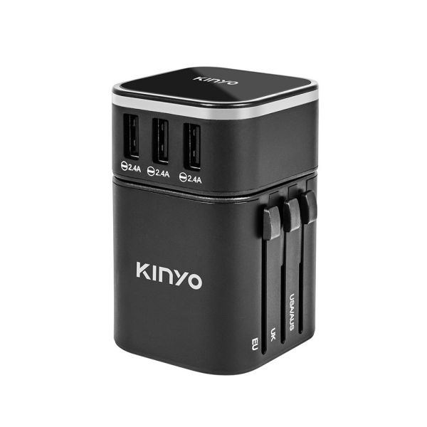 【KINYO】多合一旅行萬國轉接頭 (MPP-2345) 萬國轉接頭