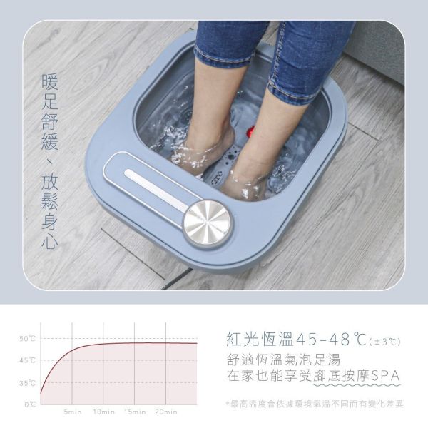 【KINYO】氣泡SPA摺疊足浴機 (IFM-7002) 足浴機