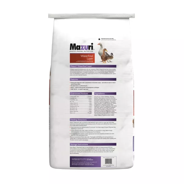 爾娥小姐.Mazuri-5640-水禽專用飼料繁殖期(鵝飼料.鴨飼料.柯爾鴨和其他水禽) 原包裝 整袋/半袋裝 Mazuri Mazuri 瑪滋力 天鵝飼料 mazur 柯爾鴨飼料 鵝飼料 鴨飼料'