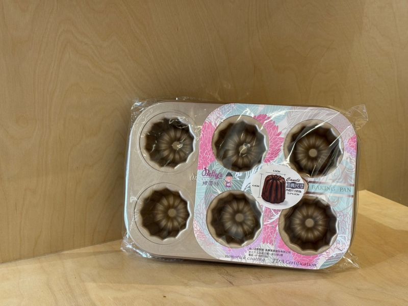 Betty's BP7009 六連可麗露模 法式模具、可麗露模
