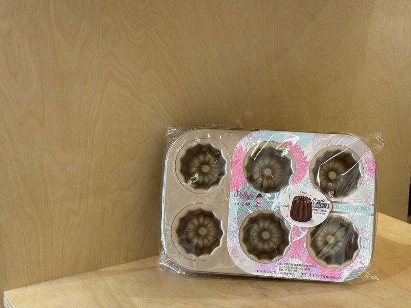 Betty's BP7009 六連可麗露模 法式模具、可麗露模